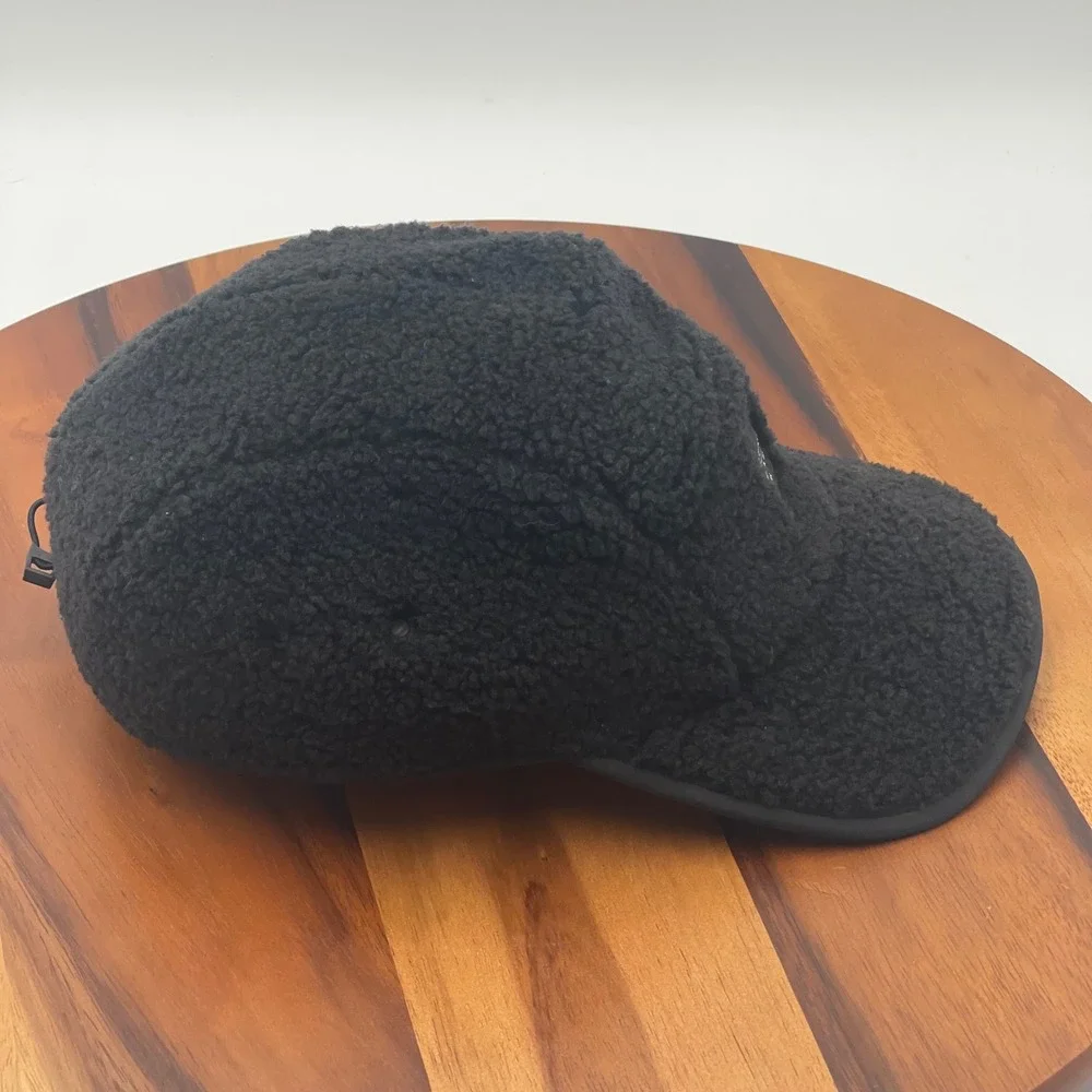 Lululemon Black Fleece 5-Panel Hat Adjustable Sherpa Mesh Lined Cap S/M